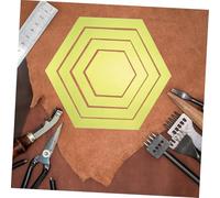 UTHCLO 4 pièces Règle de Quilting Hexagone Acrylique Transparente pour Couture Patchwork Gabarit Précis avec Marquage pour Accessoires de Couture DIY