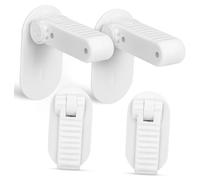 UTHCLO 4 Pièces Verrous De Sécurité Pour Garçon Fille Verrous De Levier De Porte à Coller Pour Garçon Fille Installation Sans Perçage