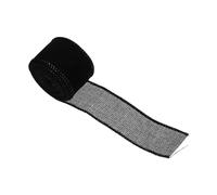 UTHCLO 4 Rouleaux Ruban Lin Noir avec Fil pour Décorations de Noël Lot Mètres Ruban Diy pour et Projets Artisanaux