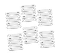 UTHCLO 40 Pièces Équerres Acier Inoxydable Renforcées Supports Assemblage Robustes pour Meubles et Étagères Connecteurs Plat Résistants Corrosion avec Espacement de Trou