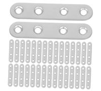 UTHCLO 40 Pièces Équerres Plates INOX Épaisses Connecteurs Angle Robustes pour Fixation Meubles Plaques Plates Renforcées pour Réparation et Assemblage