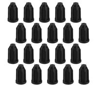UTHCLO 40 Pièces Manchon de Roue en Plastique Pp Noir, Douille de Tige de Roulette Ronde 25 Mm pour Chaise, Protection Complète pour Tiges de Roulettes de Meubles de Bureau et Domicile