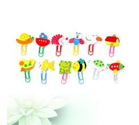 UTHCLO 48pcs Porte-trombones Animaux Créatifs en Plastique Forte Force de Serrage, Marque-pages Colorés Adorables pour Élèves et Présents Éducatifs