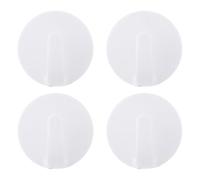 UTHCLO 4pièces Crochets Magnétiques Puissants pour Réfrigérateur Crochets Aimantés Compacts et Durables pour Cuisine Rangement Suspendu Pratique et Facile à Installer Blanc
