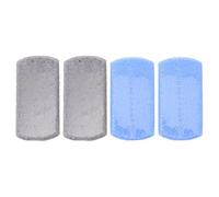 UTHCLO 4pièces Pierre à Pédicure Double Face pour Grattoir Dur Exfoliant Élimine Callosités et Peau Morte Soulage Fatigue et Masse