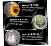 UTHCLO 5 pièces Boules Suspendues Transparente Oeuf Creux DIY Décoration Fête Ornements Personnalisables