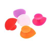 UTHCLO 5 pièces Brosse Silicone Forme Cœur Massage Doux Chevelu et Nettoyage Visage Brosse Bain Multifonctionnelle Ergonomique pour Adulte