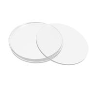 UTHCLO 5 pièces Disques Acryliques Ronds Transparente pour Peinture DIY Artisanat avec Bords Lisses et Faciles à Manipuler