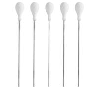 UTHCLO 5 Pièces Écouvillons D'allumeur à Ventouses en Coton Blanc, Tige Résistante la Déformation, Facile à Utiliser, pour Ventouses Feu à Domicile, pour Débutants et Professionnels