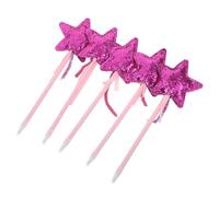 UTHCLO 5 Pièces Glitter Star Ballpoint Pens Set Ergonomic Comfortable Grip Gel Ink Pens For Students Creative Sparkly Star Shape Ink Stationery For School Office Party Favors And Gifts
