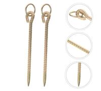 UTHCLO 5 Pièces in Ground Dog Leash Stake Heavy Duty Tie Out Anchor for Livestock and Pets Secure Grounding Camping Use