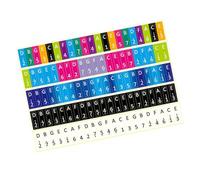 UTHCLO 5 pièces Lot de Autocollants Kalimba PVC Durables Échelle Colorée Facile à Installer pour Piano à Pouce Apprentissage Rapide et Pratique des Notes de Musique