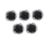 UTHCLO 5 pièces Lot de Protections Micro Bruit Peluche Housse Lavalier Résistante Au Vent et Éclaboussures Accessoire Microphone et Compact Protection Fiable pour Enregistrements et