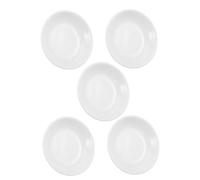 UTHCLO 5 pièces Plateau Céramique pour Fondant Cire et Brûleur Parfumé Plateau Rond Remplaçant pour Chauffe-Huile et Fondre Bougie Parfumée Résistant pour Bien-être