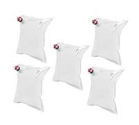 UTHCLO 5 Pièces Pochette à Vin Portable avec Bec Verseur Contenants pour Boissons Adaptés Au Vin Rouge Et Jus De Fruits