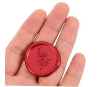 UTHCLO 50 Pièces Autocollants Cachet de Cire Rouge à Motif Branche Dolivier Adhésifs Double Face pour Enveloppes Invitations Mariage DIY Décoration et Vintage
