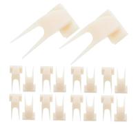 UTHCLO 50 Pièces Bird Fruit Fork for Parrots Plastic Cage Mounted Food Skewers Secure Fruit Holder for Mess Feeding and Enrichment in Bird Cages