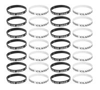UTHCLO 50 Pièces Bracelet en Silicone Léger et Flexible pour Fête de Remise des Diplômes e 2026 Éléments Thématiques pour Activités de Groupe et Célébration