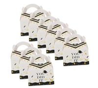 UTHCLO 50pièces Boîtes à Bonbons De Fête De Graduation Papier Forme De Chapeau De Docteur Support Créatif Pour Douceurs Et Petites Friandises Pour Toutes Les Célébrations