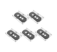 UTHCLO 5pièces Cassette Audio Vierge Enregistrable Boîtier Plastique Transparent pour Musique Et Discours Lot de Cassettes Vierges Transparentes