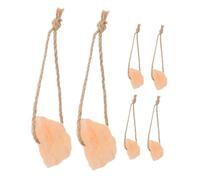 UTHCLO 6 pièces Bloc de Sel Naturel Rose pour Animaux Source de Sels Naturels pour Chevaux Bovins Cerfs et Autres Élevages Blocs à Lécher Faciles à Utiliser et Bénéfiques pour Santé