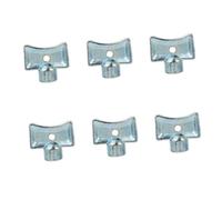 UTHCLO 6 pièces Clé de Purge pour Radiateur Alliage de Zinc Robuste Clé pour Purgeur et Robinet Outil Léger et Portable pour Valves Air de Chauffage