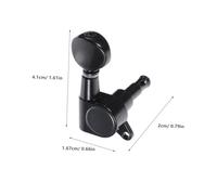 UTHCLO 6 pièces Guitar Tuning Pegs For Acoustic And Electric Guitars Iron Material Easy To Use Instrument Tuning Accessory Small Round Head