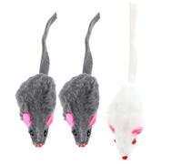 UTHCLO 6 Pièces Jouets Souris en Peluche pour Chats et Chatons, Interactif Amusant Qui Renforce Le Lien et Prévient Les Griffures Meubles Couleur Aléatoire
