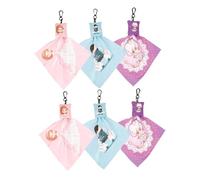 UTHCLO 6 Pièces Lot de Lingettes Microfibres Réutilisables avec Porte-clés Chiffons de Nettoyage Doux pour Lunettes Écrans et Appareils Compact et Pratique pour Voyages
