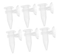 UTHCLO 6 pièces Mangeoire Automatique pour Crevettes Distributeur Plastique Transparent avec Ventouse Alimentation Pratique pour Aquarium Eau Douce et Salée Compact et Facile à Installer