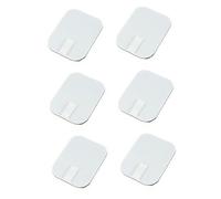 UTHCLO 6 pièces Patch Électrode Carré Silicone Auto-adhésif pour Soins de Massage Gel Conducteur Sans Latex pour Dos Cou Épaules et Articulations