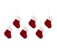 UTHCLO 6 Pièces Porte-couverts de Noël en Tricot Rouge, Décoratif et Pratique pour Restaurant et Maison, Pochette à Couverts Originale pour Décoration Festive