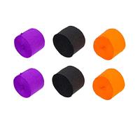 UTHCLO 6 Rouleaux Guirlandes Papier Crépon Halloween Décor Suspendu pour Fête Foncé Noir Orange pour Ambiance Festive