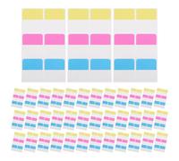 UTHCLO 60 Pièces Onglets Autocollants Index Marqueurs de Page Écrits Multicolores pour Classeurs Dossiers Cahiers par Paquet Étiquettes Réinscriptibles pour Organisation Rapide et