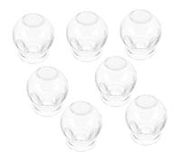UTHCLO 7 pièces Ventouses Verre Épaissi pour Thérapie Sous Vide Outil de Soin Corporel Professionnel avec Antidérapant Du Métabolisme et Immunité Usage Domestique