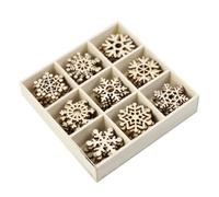 UTHCLO 72 Pièces Pendentifs DIY Noël Ornements Suspendus Sapin Forme de Flocon Décorations Festives Durables pour Fête et Maison Coffret Cases de Rangement