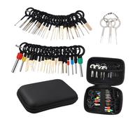 UTHCLO 76 pièces Kit Outils de Dépose de Cosses Extracteurs de Broches Simples et Doubles Outils pour Connecteurs de Fil Électrique Automobile Inoxydable Robuste Kit Complet pour