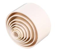 UTHCLO 8 Moules en Plastique pour Création de Fleurs Artificielles, Ensemble Léger de Manchons Ronds pour Confection de Pétales, Outils de Moulage Pratiques pour Projets D’Art Plastique