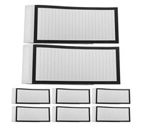 UTHCLO 8 Pièces Lot de 8 Blocs-Notes pour Réfrigérateur, 50 Feuilles Détachables par Bloc, Format 20,2 X 9 X 0,5 CM, Lignes Vintage Noires, pour Listes de Courses et Tâches Ménagères