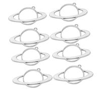 UTHCLO 8 pièces Lot de Pendentifs Creux Alliage Planètes pour Création Bijoux DIY Breloques Accessoires Collier Charms