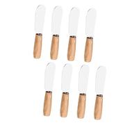 UTHCLO 8 pièces Set de Spatules à Beurre Acier Inoxydable avec Manche Outils de Cuisine pour Pâtisserie et Glaçage de Gâteaux Couleurs
