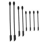 UTHCLO 8 pièces Set de Spatules Silicone pour Maquillage Outils de Grattage pour Pots et Bouteilles pour Cosmétiques et Cuisine Design à Double Tête et Pratique
