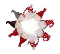 UTHCLO 9pièces Pinces Bois Décoratives De Noël avec Figurines Créatives Père Noël GNOME Accessoires pour Décoration De Fête Et Fixation Solide pour Maison Et Photos Modèles Aléatoires