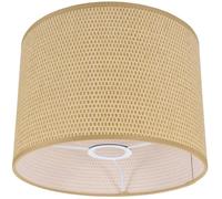UTHCLO Abat-jour Cylindrique en Tissu Khaki pour Lampe de Table et Lampe de Chevet, Installation Facile, Remplacement Pratique, Style Simple et Chic pour Salon ou Maison