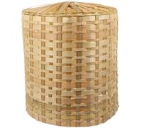UTHCLO Abat-jour de Lampe de Table, Abat-jour pour Lustre en Bambou Tressé, Vintage, pour Plafonniers et Lampes de Table, Décoration Maison, Bureau D’étude