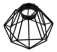 UTHCLO Abat-jour en Fer Forgé Noir, Lampe Suspendue Vintage de Diamant, Abat-jour Métallique Creux pour Plafonnier, Applique Murale et Lampadaire, Accessoire D’éclairage Décoratif