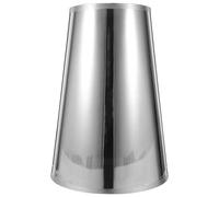 UTHCLO Abat-Jour Tambour en PVC Couleur Argenté Brillant Compatible Douille E27 Abat-Jour de Remplacement pour Lampe de Table Éclairage Doux pour Bureau Chambre ou Salon Design