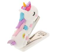 UTHCLO Agrafeuse de Bureau Licorne Mini Portable Agrafeuse Manuelle Antidérapante et Inoxydable Capacité Standard pour Bureau et Étudiants