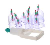 UTHCLO Appareil De Ventouse Domestique 12 Pièces Multifonction Solide En Résine Forte Aspiration Pour Massage Corps Complet Dos Jambes Bras Visage Bien-