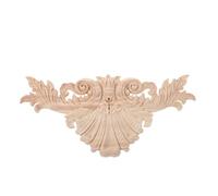 UTHCLO Applique Décorative en Bois Sculpté 385 X 18 CM Motif Floral Européen Incrustation D’Angle pour Meubles Ornements Sculptés pour Décoration Intérieure Raffinée